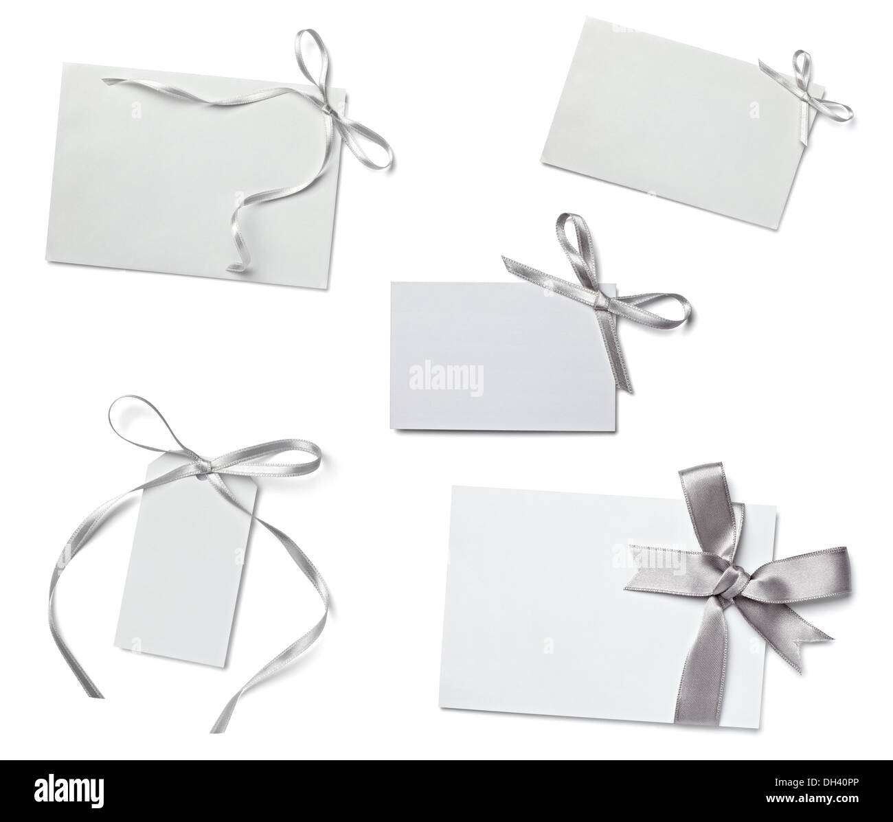 note with ribbon Stock Photo - Alamy