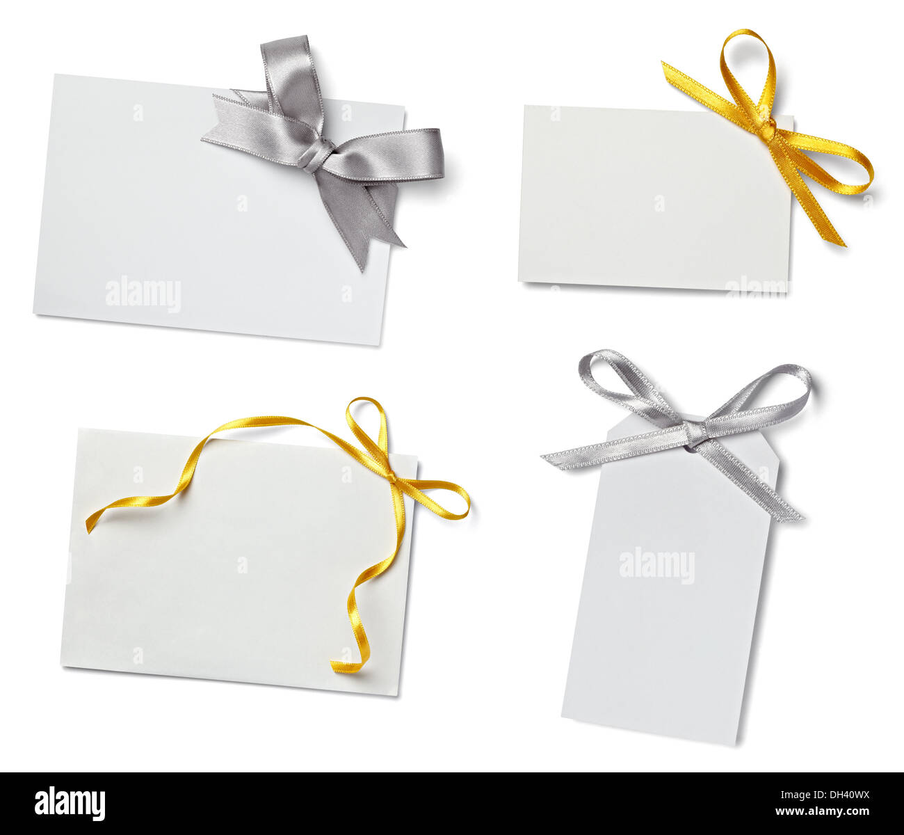 note with ribbon Stock Photo - Alamy