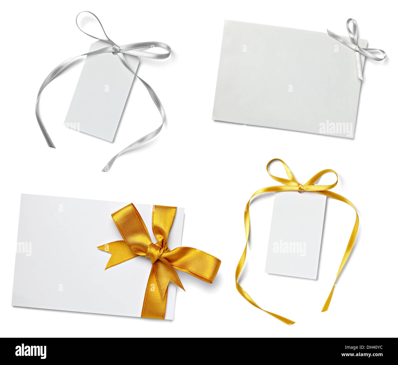 note with ribbon Stock Photo - Alamy