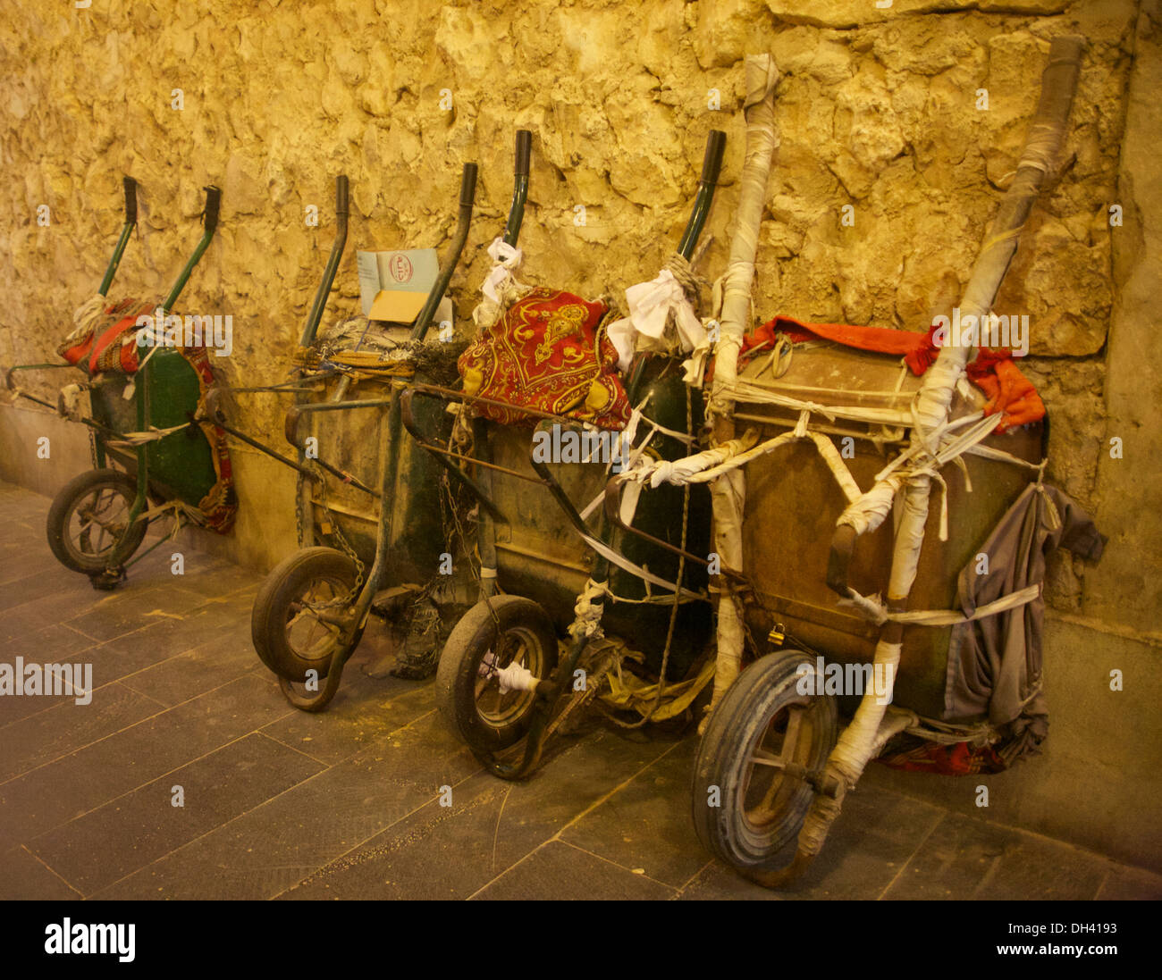 Barrows used to deliver goods at Souk Waqif, Doha, Qatar Stock Photo