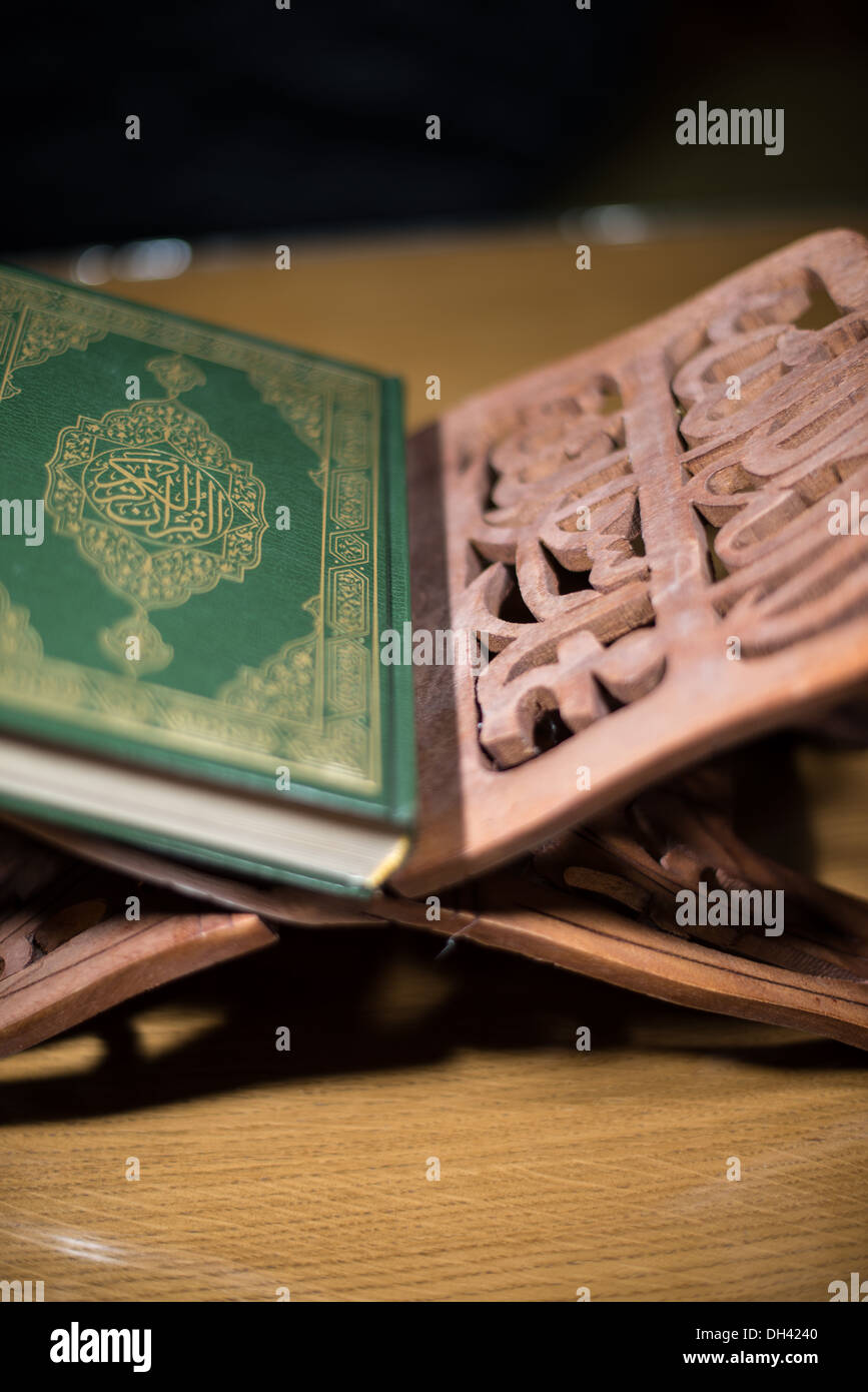 the holy quran book Stock Photo