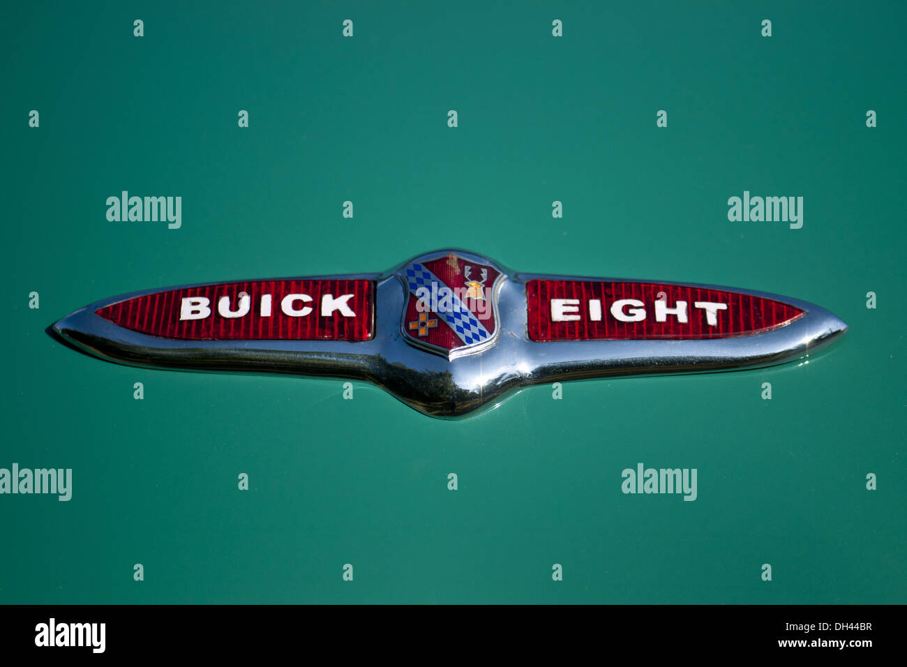 Antique Buick Eight Car Logo Stock Photo