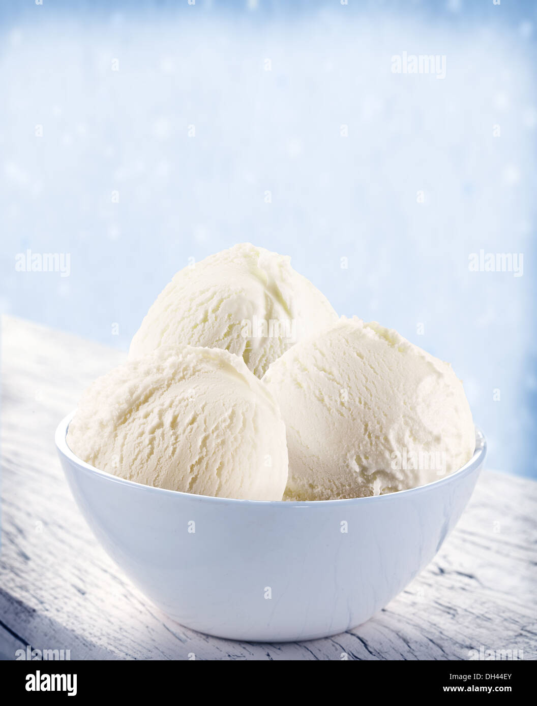 cookies and cream ice cream scoop refreshment sweet summer clipping path on  white background Stock Photo