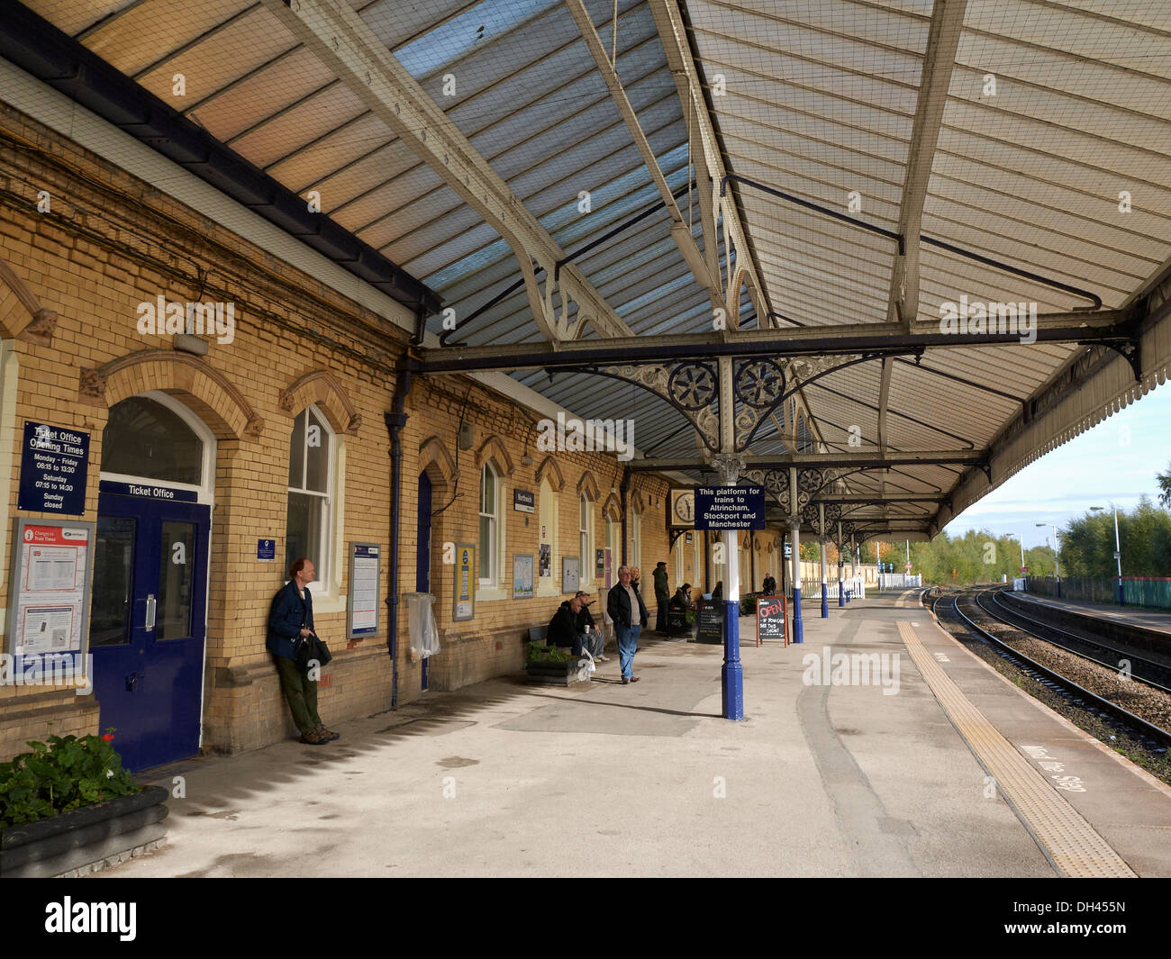 Northwich railway station Cheshire UK Stock Photo
