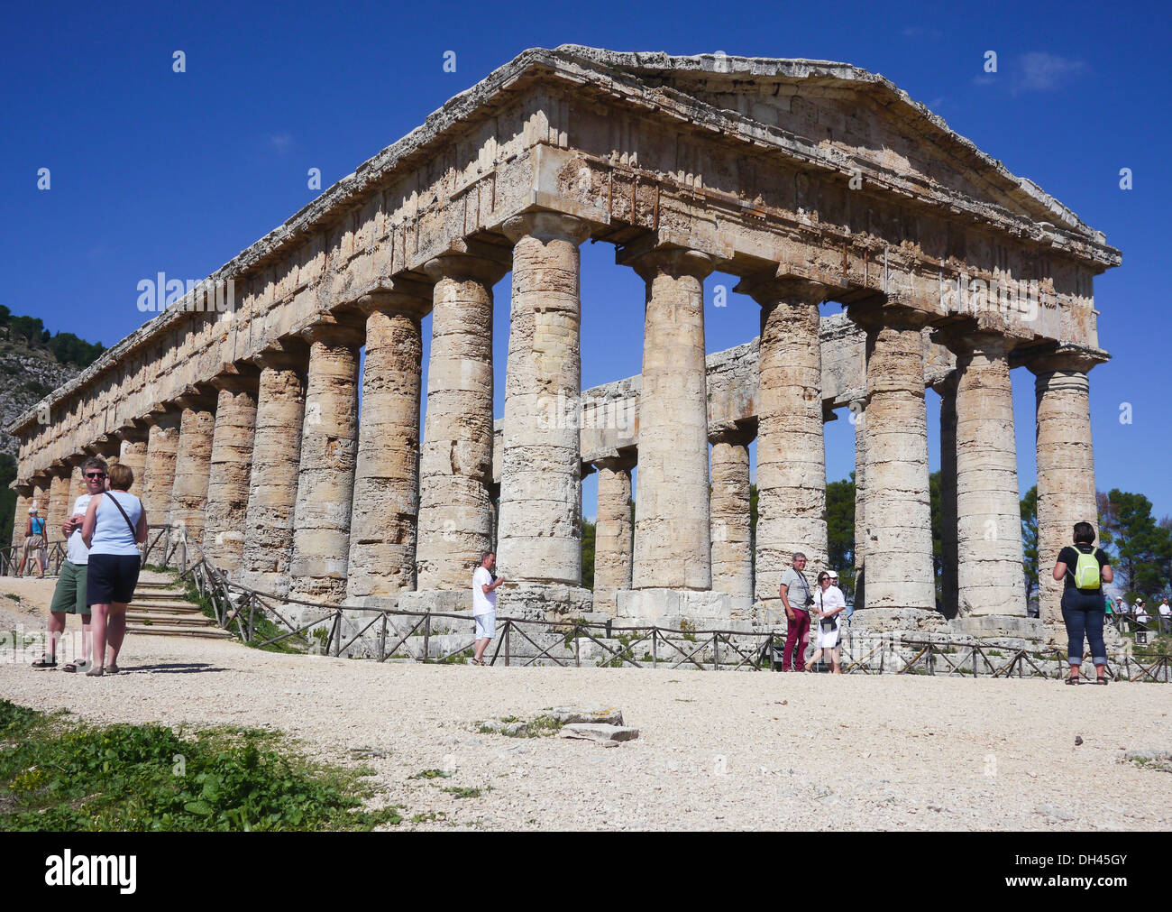 Temple of Concordia, Valle dei Templi, Valley of the Temples, Agrigento, Sicily, Italy Stock Photo