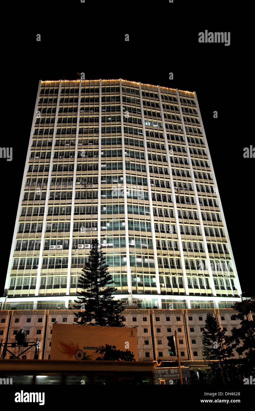 Administrative Tower Nariman Point Mumbai Maharashtra India Stock Photo