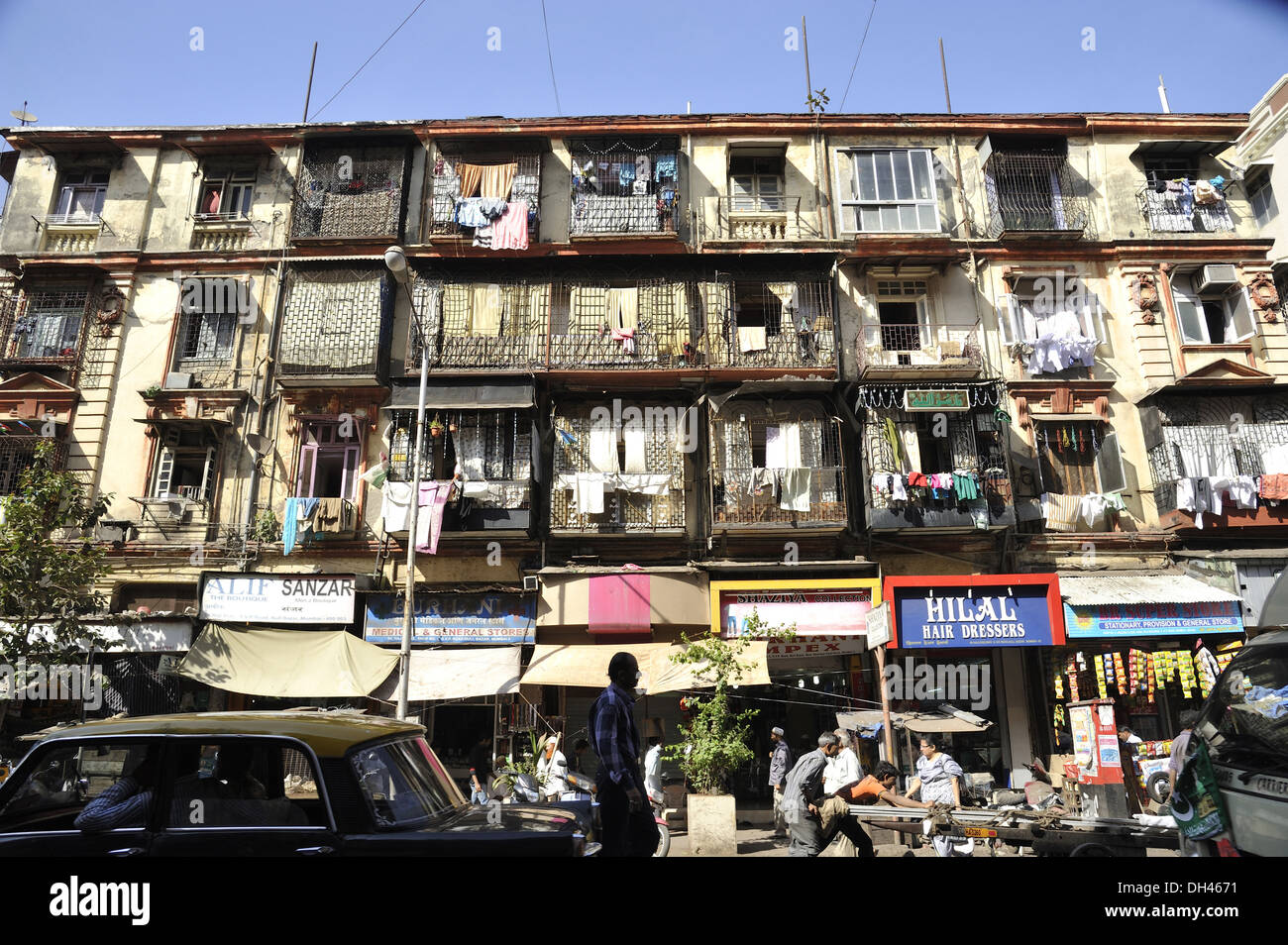 old houses at Null Bazar at Mumbai Maharashtra India Stock Photo Alamy
