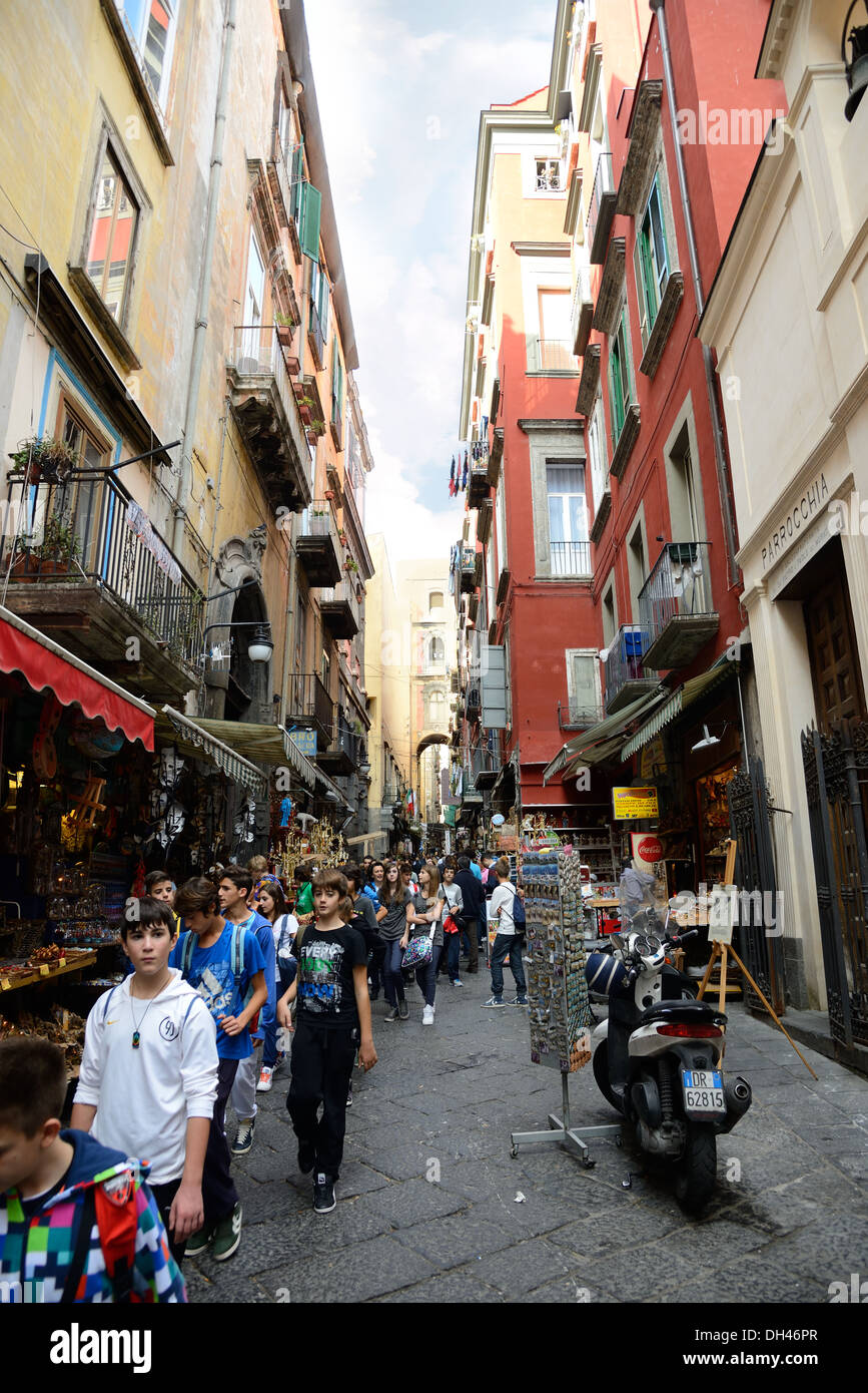 Naples Italy San Gregorio Armeno Stock Photo Alamy