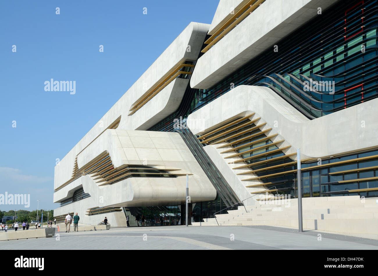 Main Entrance to the Modernist Pierresvives Sports Centre by Zaha Hadid Montpellier France Stock Photo