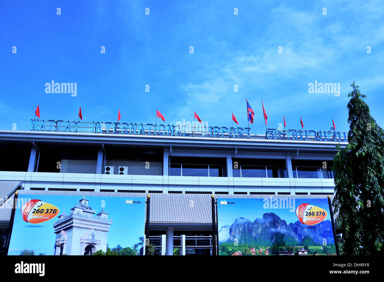 Wattay international airport Vientiane Laos Stock Photo - Alamy