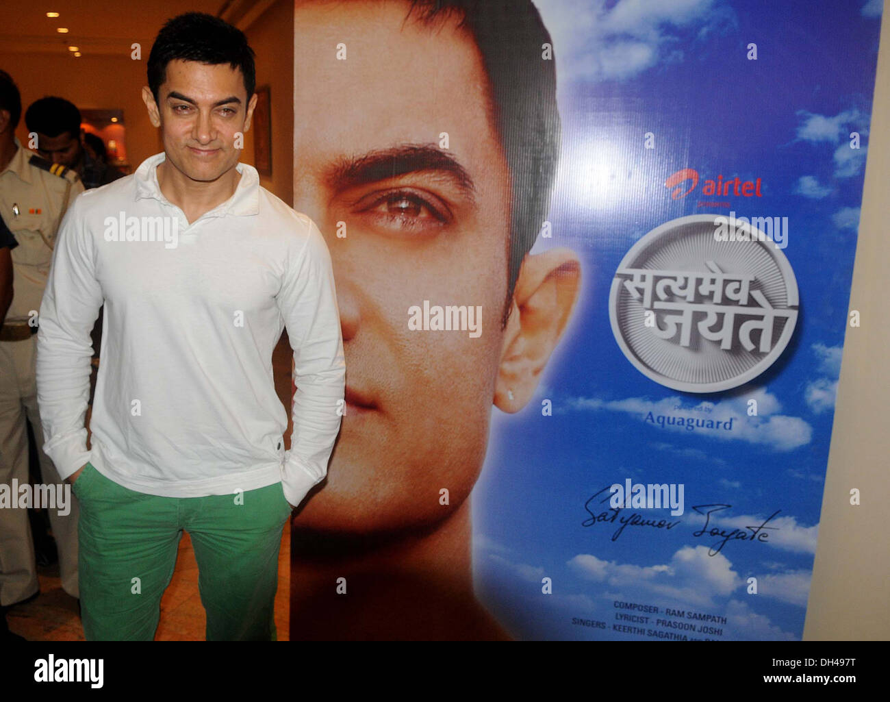 Indian Bollywood Film Actor Aamir Khan India Asia Stock Photo