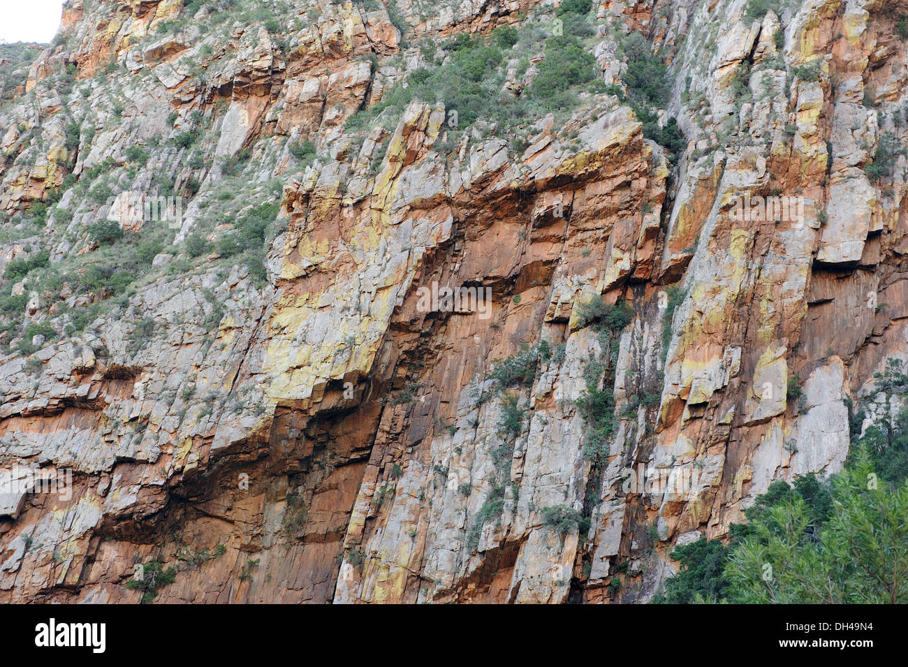 mountain volcanic rocks swartberg nature park south africa Stock Photo ...