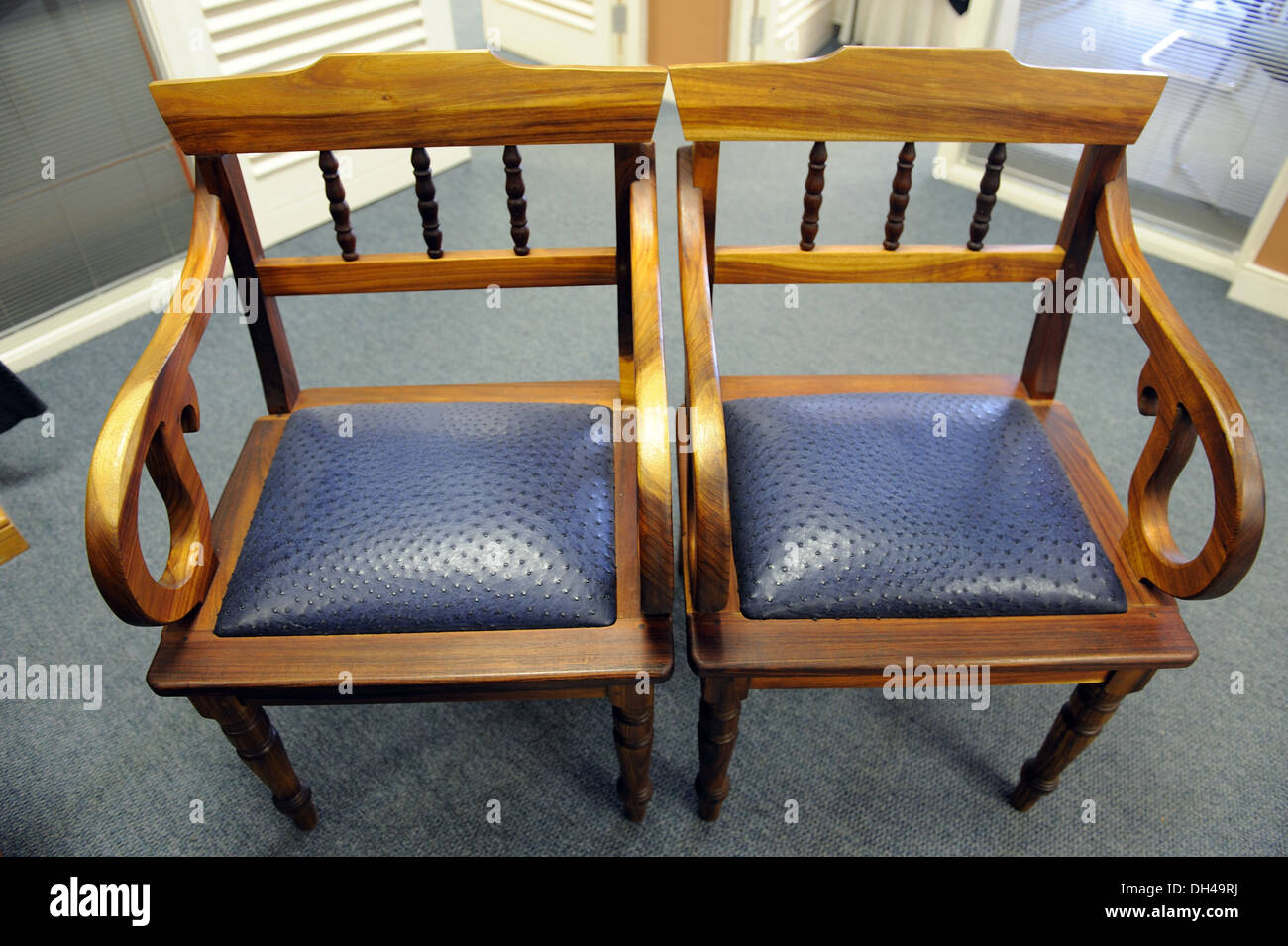 two empty chairs Stock Photo Alamy
