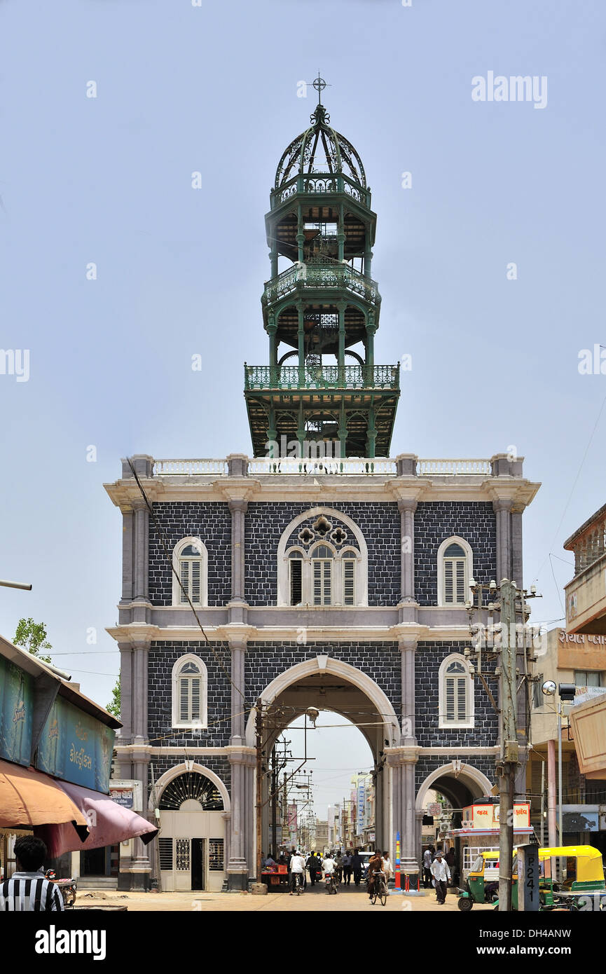 Green chowk gate watch tower at morbi gujarat India Asia Stock Photo