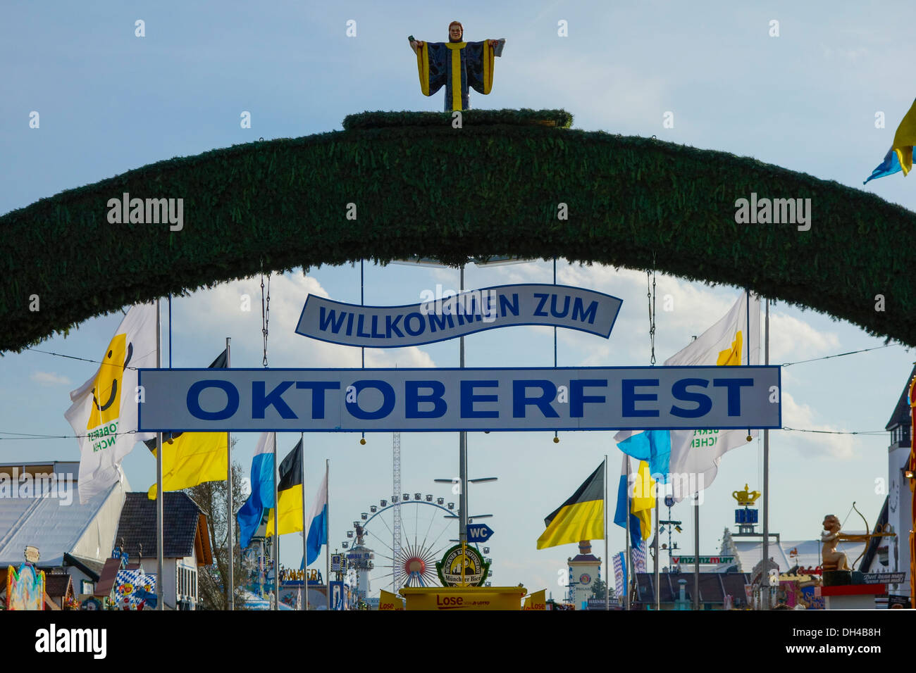 Beer Festival Oktoberfest in Munich, Bavaria, Germany Stock Photo