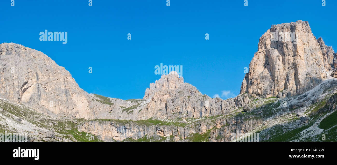 Dolomites mountains Val di Fassa, Trentino, Italy Stock Photo