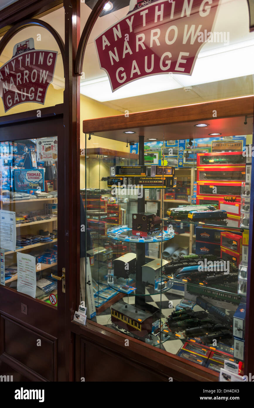 Holsworthy,Devon,England. A shop in Holsworthy that sells model trains