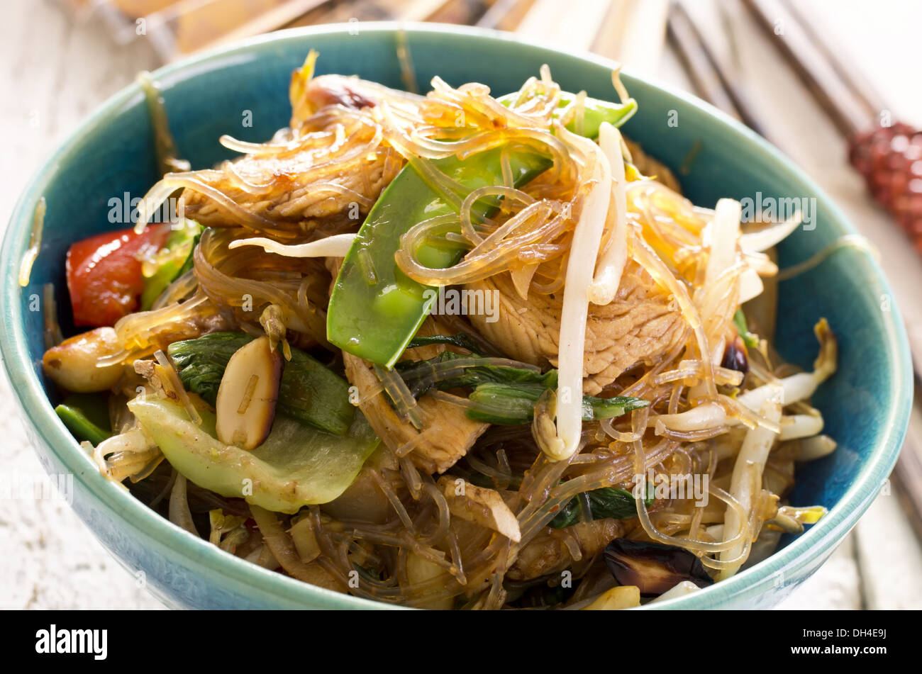 stirfried noodles with vegetables Stock Photo Alamy