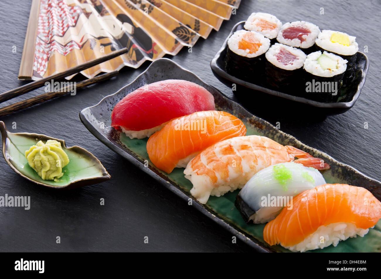 sushi and rolls Stock Photo - Alamy
