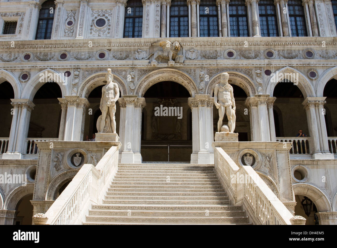 The Giant's Staircase in the Doge's Palace (Palazzo Ducale) in Venice, Italy. Stock Photo