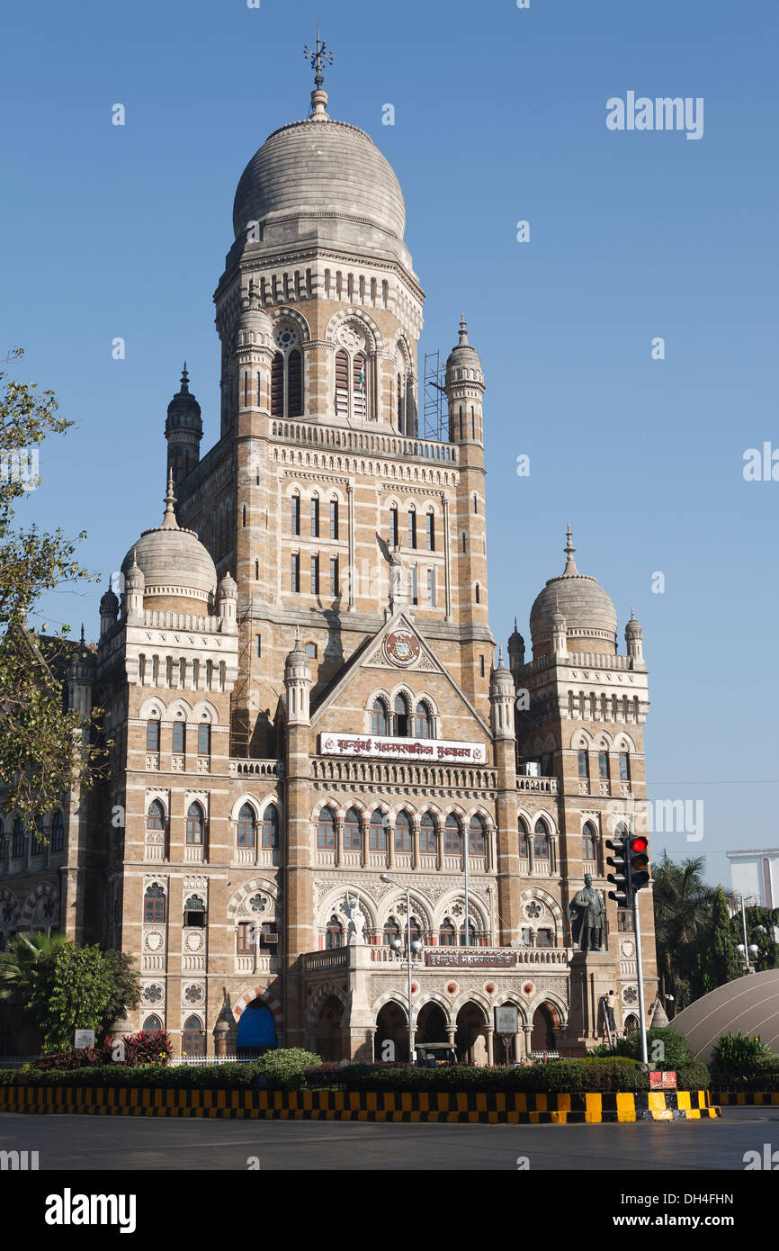 BMC building Brihanmumbai Mahanagar Palika Municipal Corporation Mumbai Maharashtra India Asia Jan 2012 Stock Photo