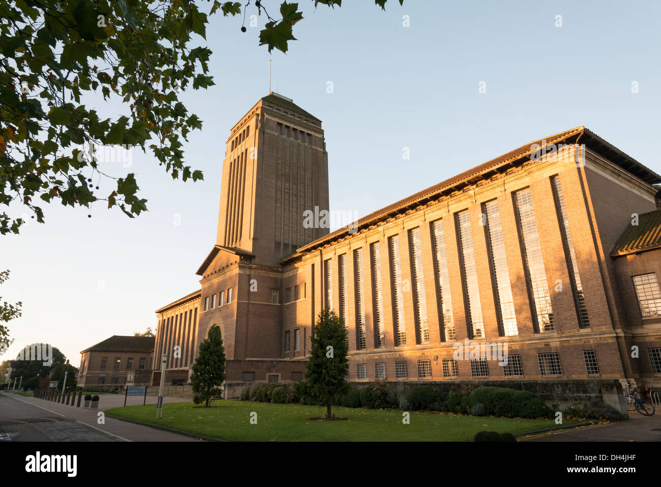 The Cambridge University Central Library building taken at dawn Stock Photo