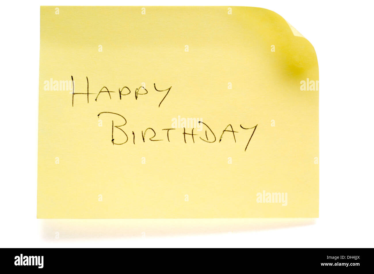 Happy Birthday Postit Stock Photo Alamy