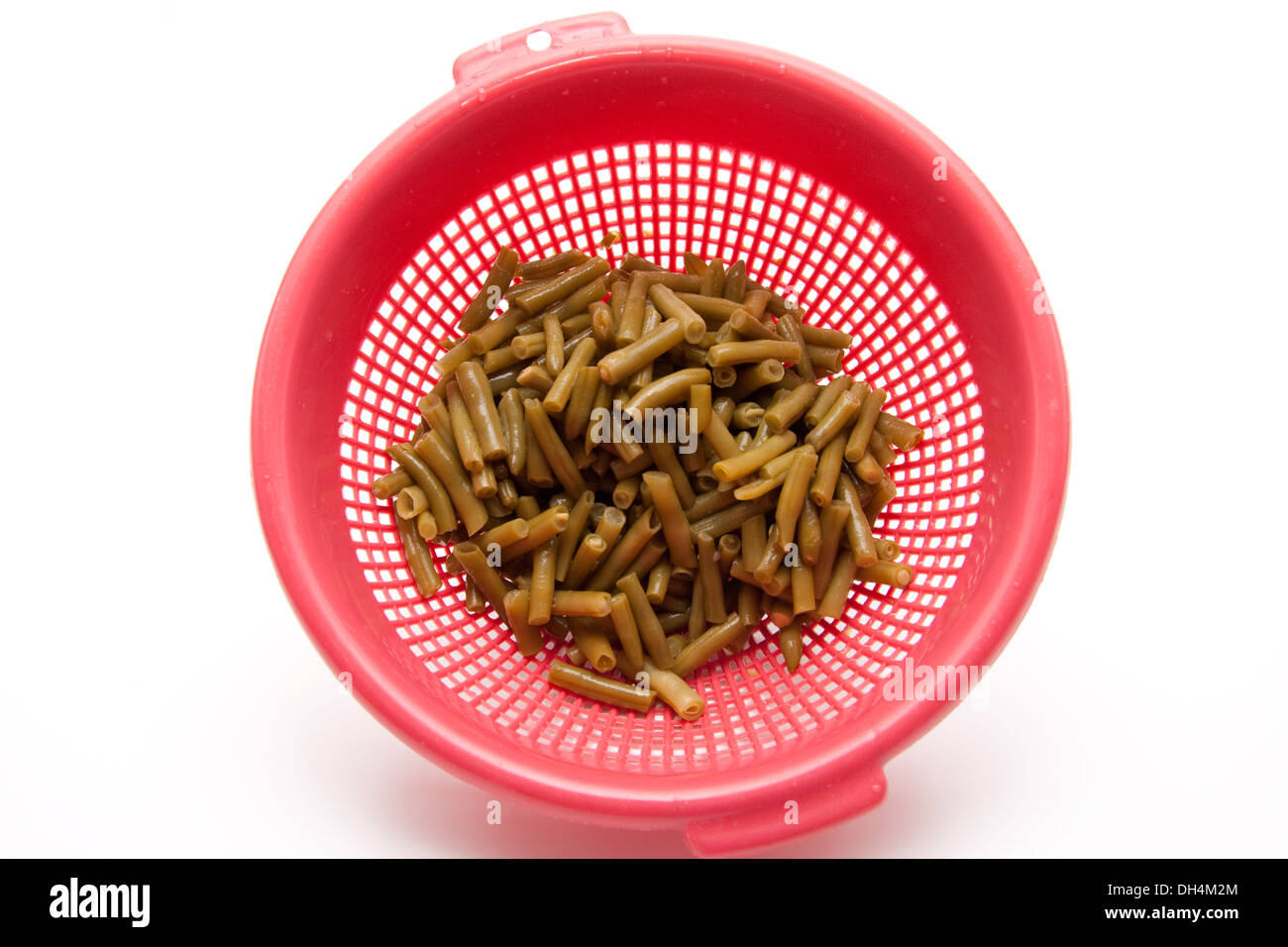 French beans in the culinary sieve Stock Photo Alamy
