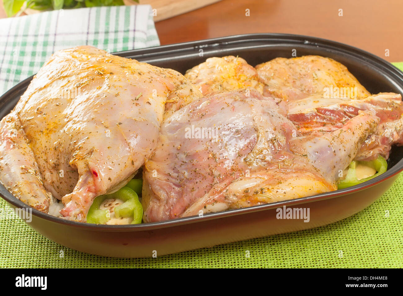 coypu meat prepared for roasting in the oven Stock Photo Alamy