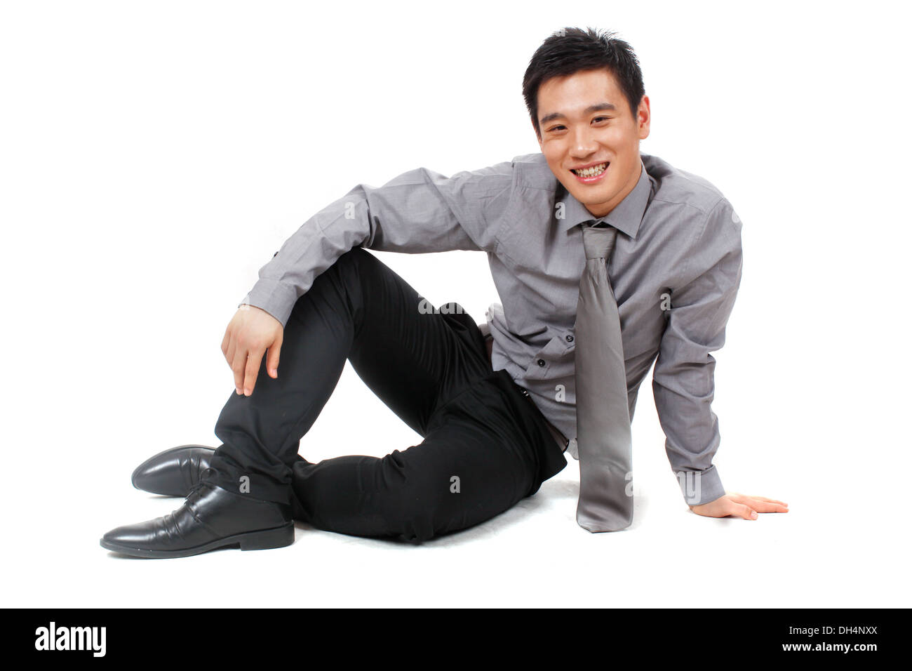 Young businessman relaxed at work Stock Photo