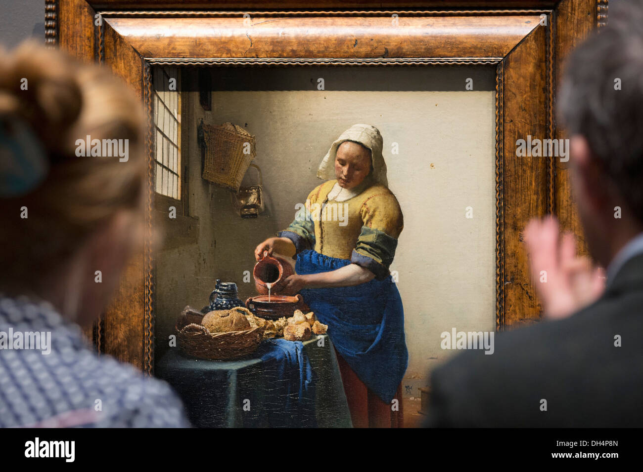 Netherlands, Amsterdam, Rijksmuseum . Johannes Vermeer, The Milkmaid, ca 1660 Stock Photo