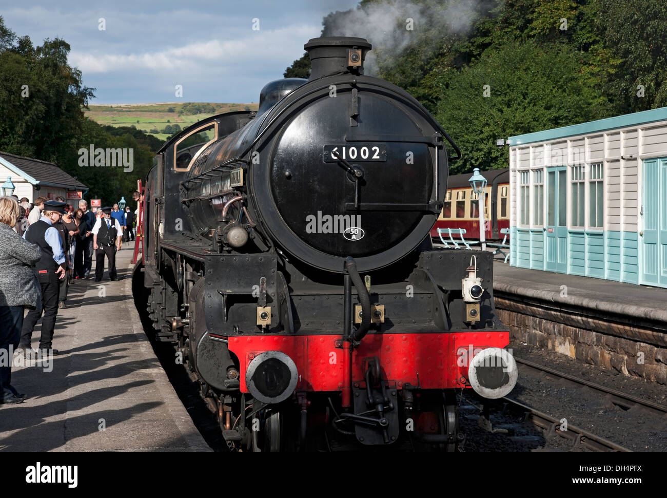 61002 Impala Steam Train Locomotive Engine Grosmont Railway Station On