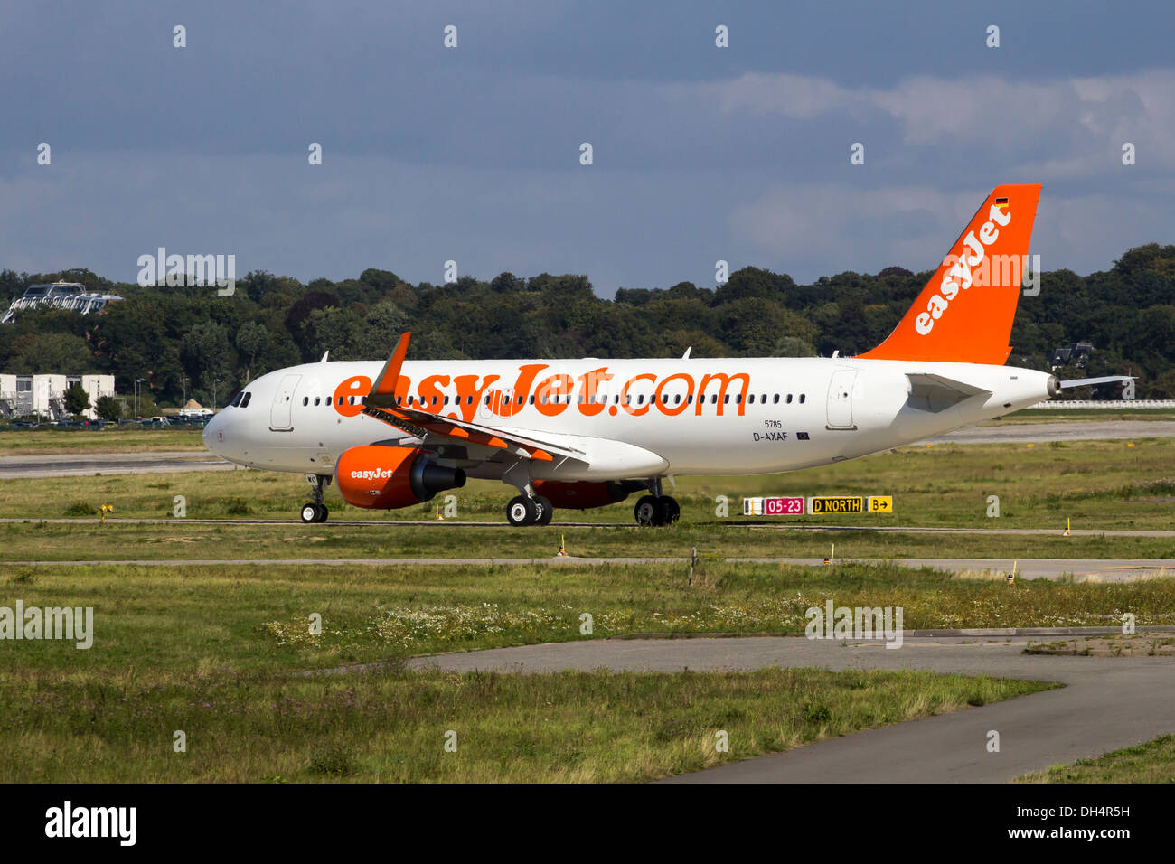 HAMBURG, GERMANY SEPTEMBER 16, 2013 A Brand new Airbus A320 for