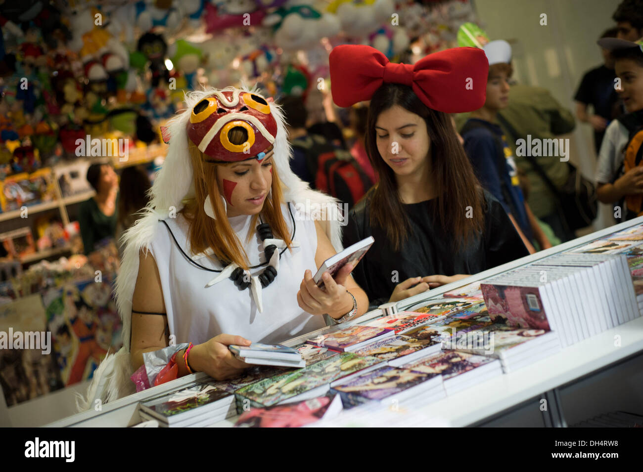 Fun Harajuku Anime Girl Portrait in Candy Shop | Poster