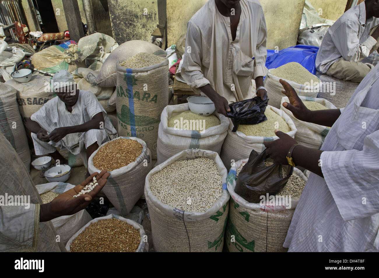The Dawanau Market,  Kano, Nigeria. Stock Photo