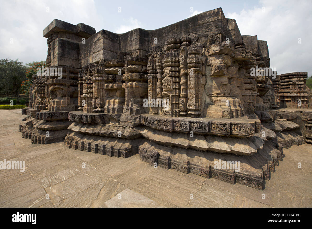 Mayadevi temple ruins located to the southwest portion of the Sun Temple complex, Konark, Odisha, India. UNESCO world heritage site Stock Photo