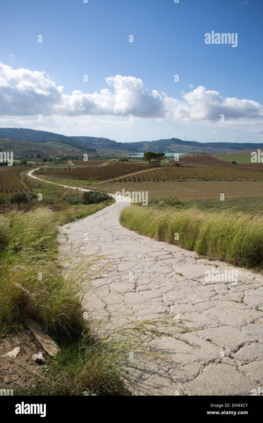 Planeta winery, the Ulmo estate , located near Sambuca di Sicilia, Italy Stock Photo