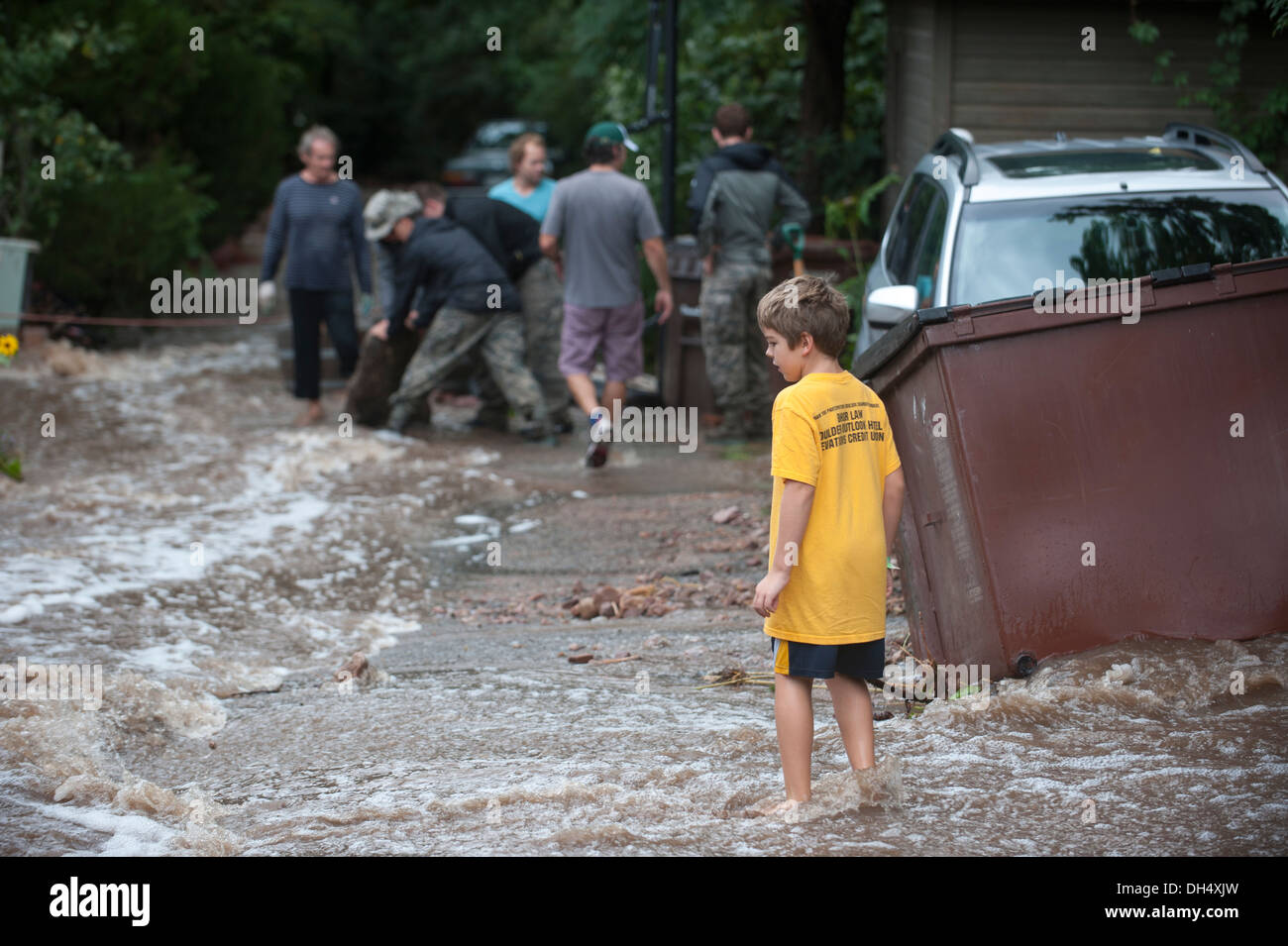 Boulder, CO Flood Stock Photo