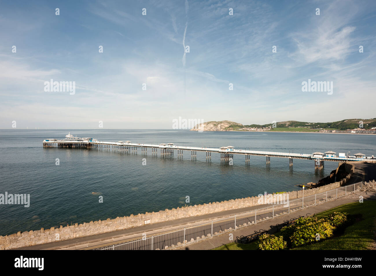 Llandudno Pier-North wales. Stock Photo