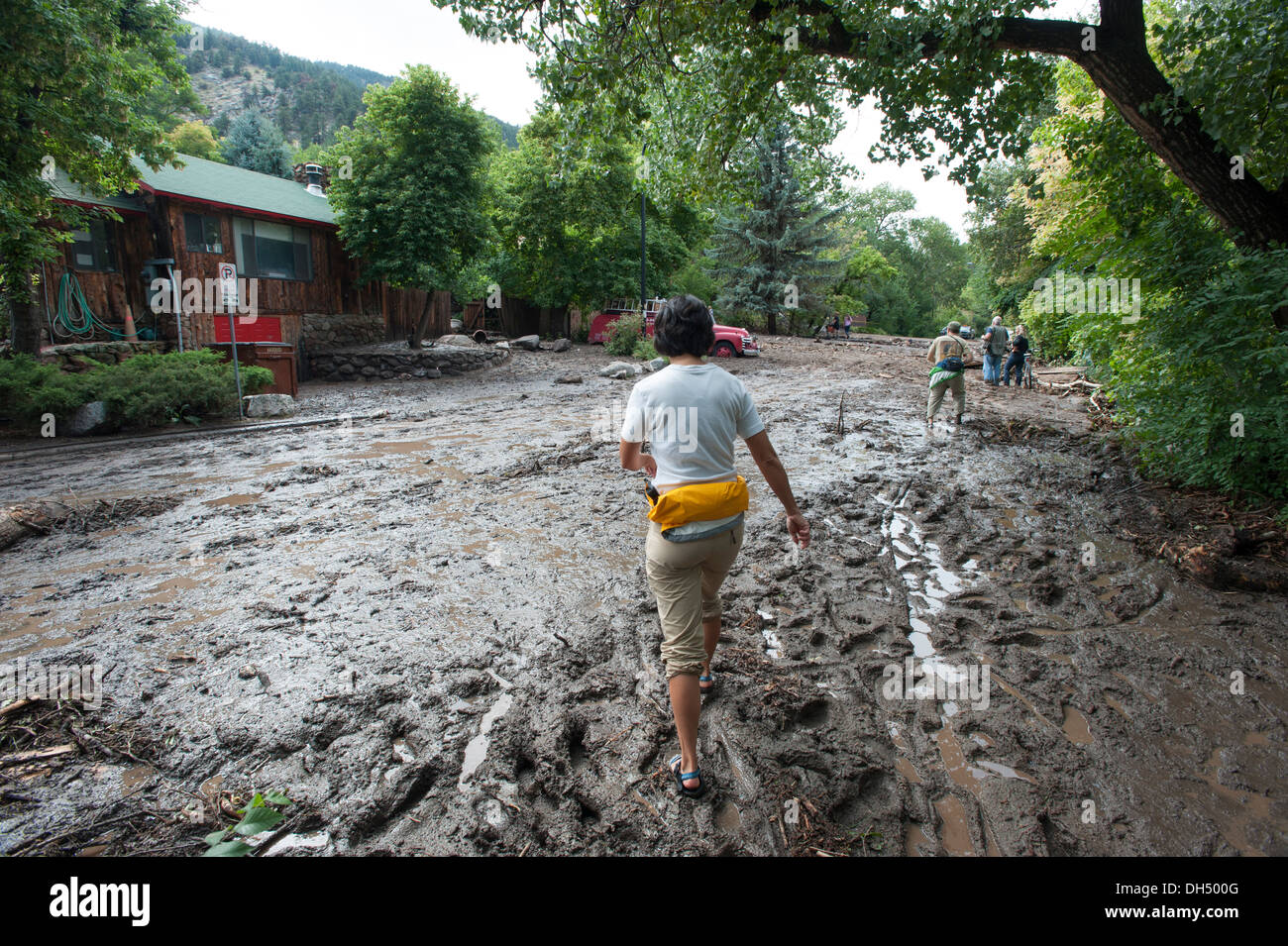 Boulder, CO Flood Stock Photo