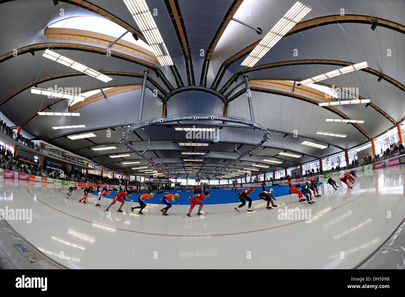 Mass start, speed skating, World Cup race, MaxAicherArena, Inzell