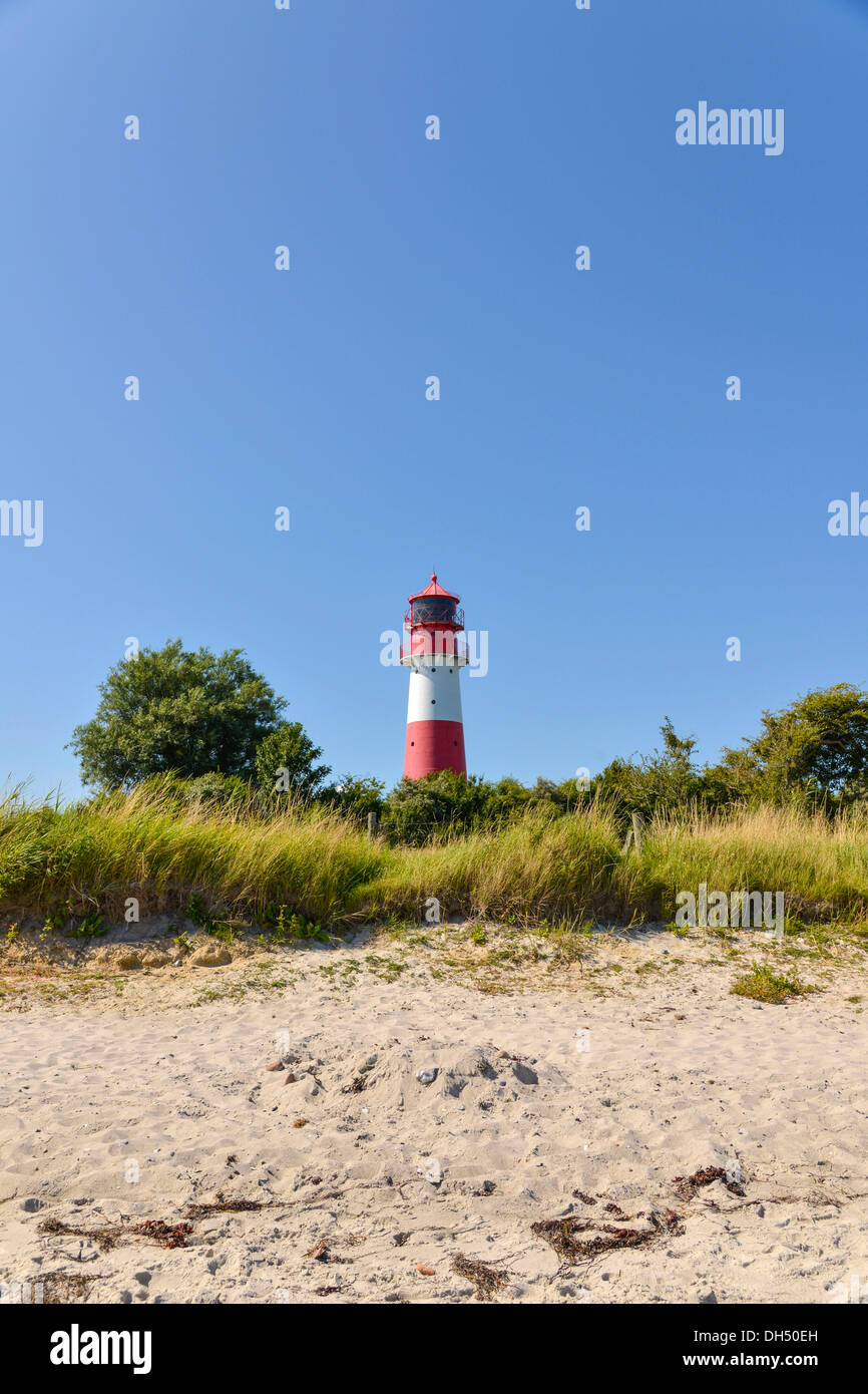Falshoeft Lighthouse, Geltinger Birk, Schleswig-Hostein Stock Photo