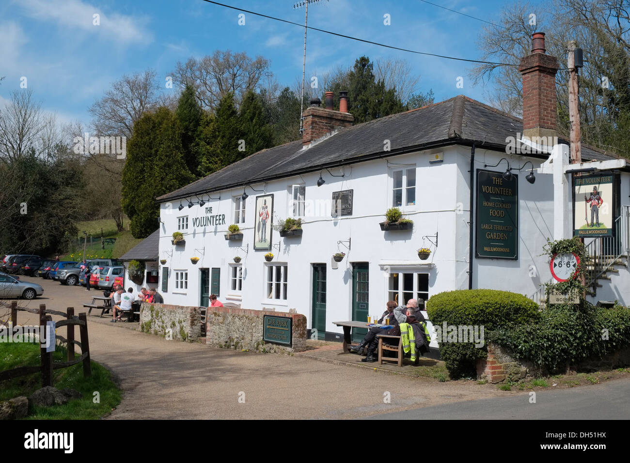 The Volunteer pub, Sutton Abinger, Surrey, England. Stock Photo