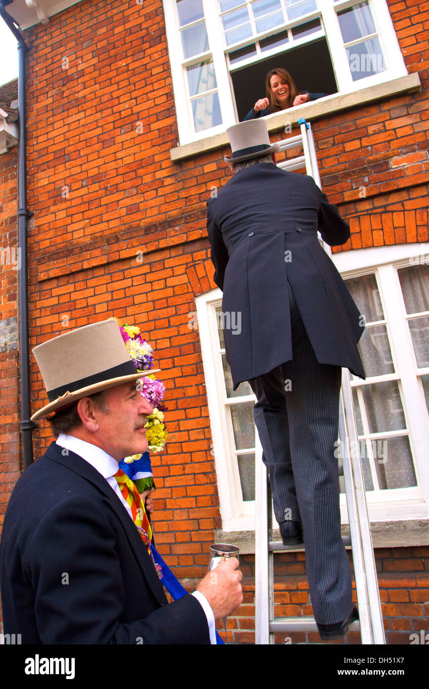 Tutti Men, Tutti Day, Traditional Annual Hocktide Festival, Hungerford, Berkshire, England Stock Photo