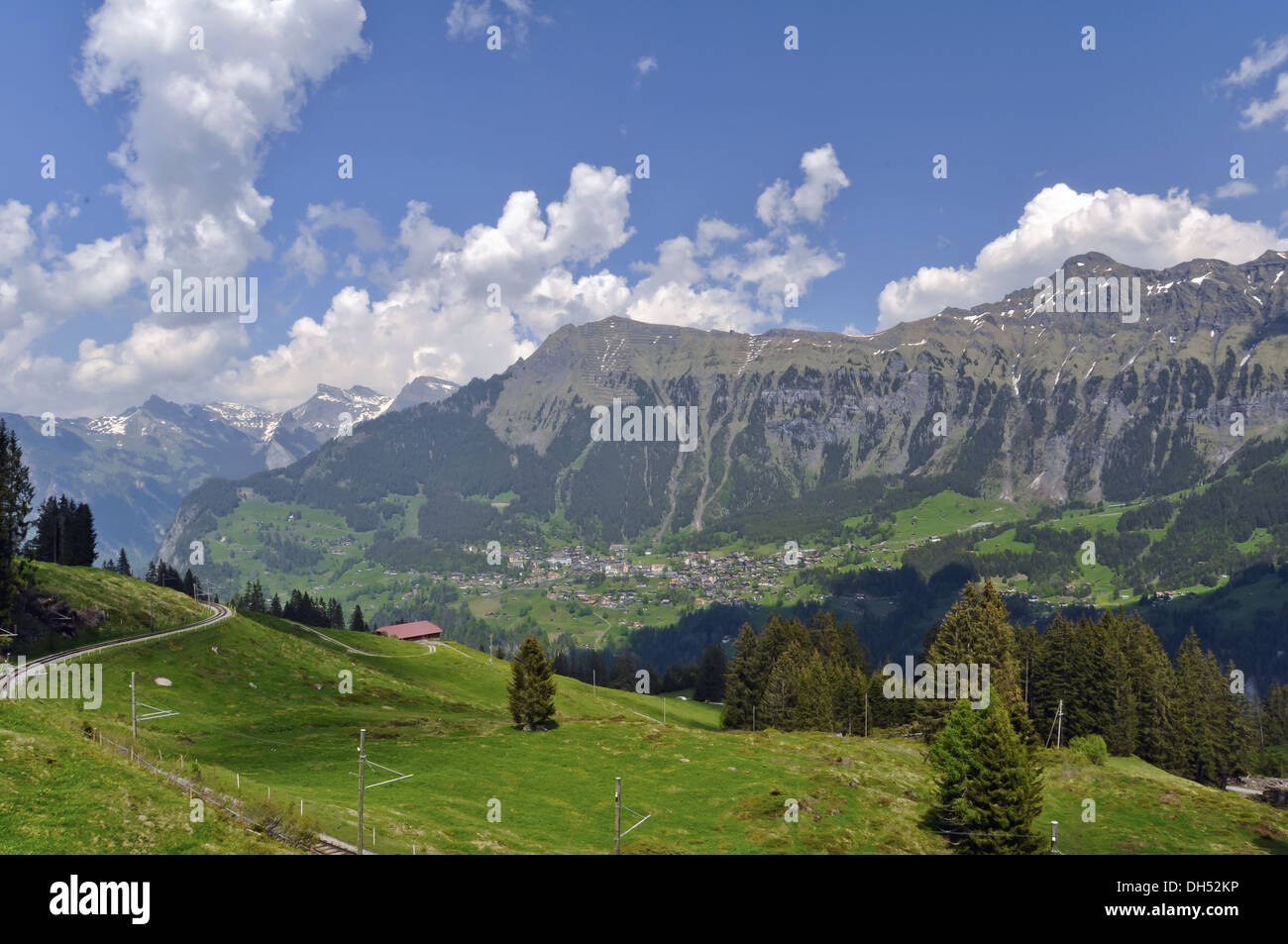 Alpine mountain landscape Stock Photo