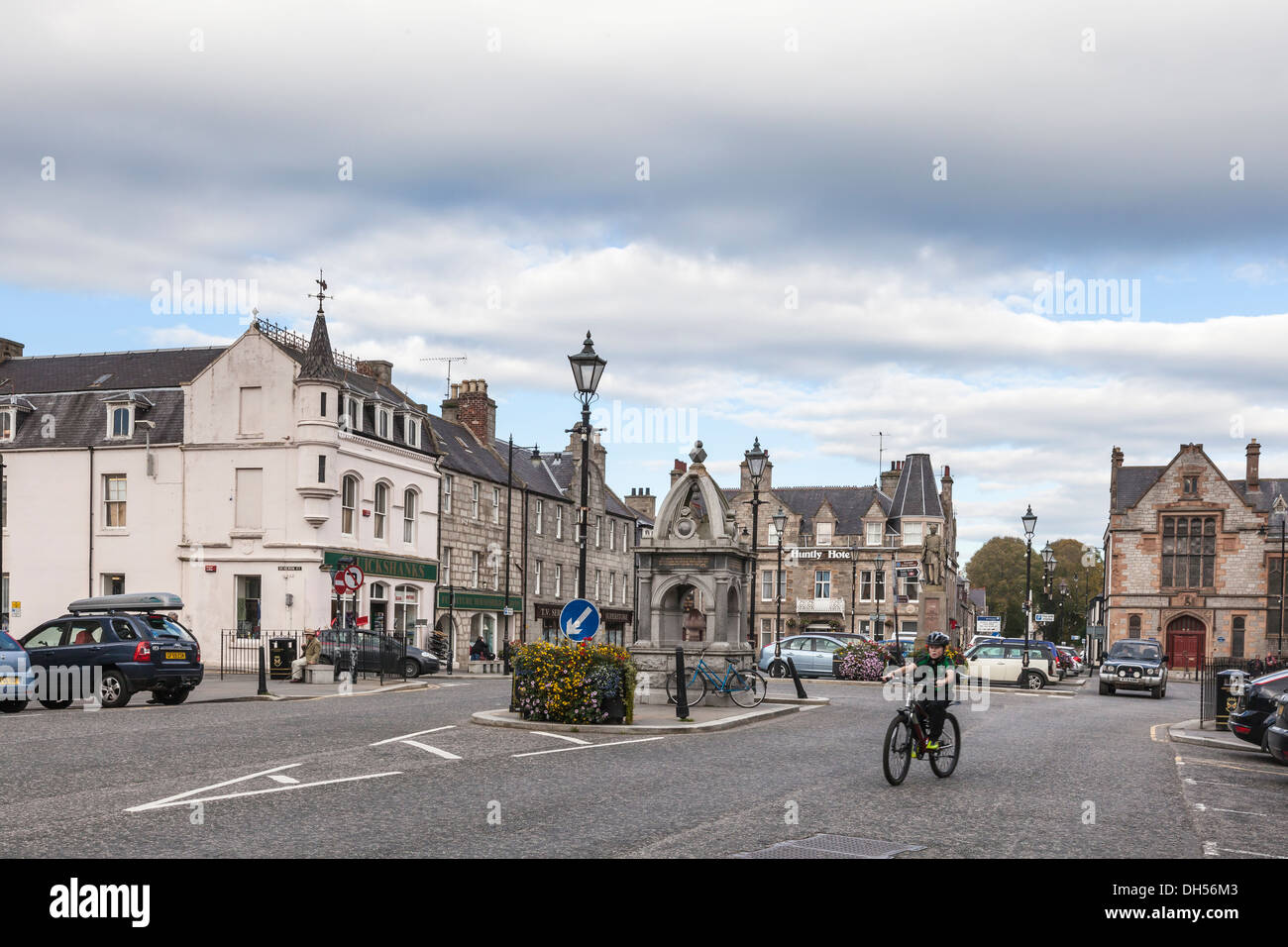 Huntly Town Square in Aberdeenshire, Scotland Stock Photo Alamy