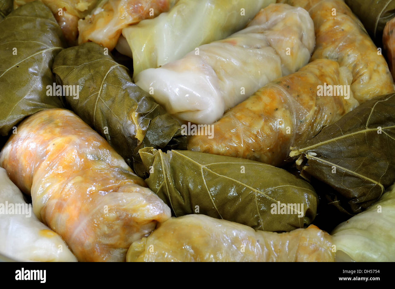 Sarmale, stuffed cabbage, Romanian cuisine Stock Photo