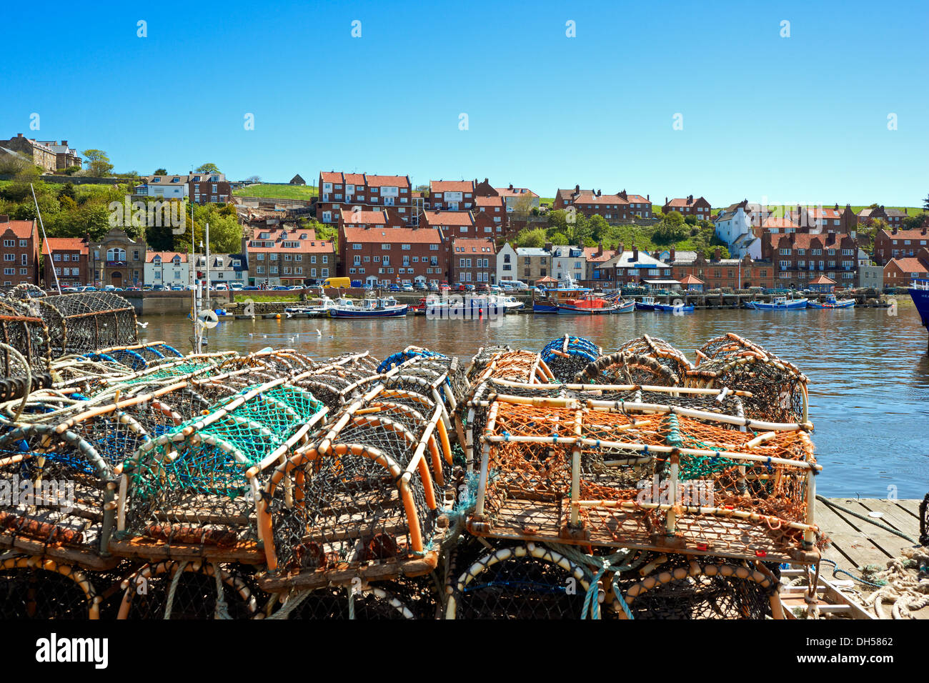 Whitby Harbour, North Yorkshire UK Stock Photo