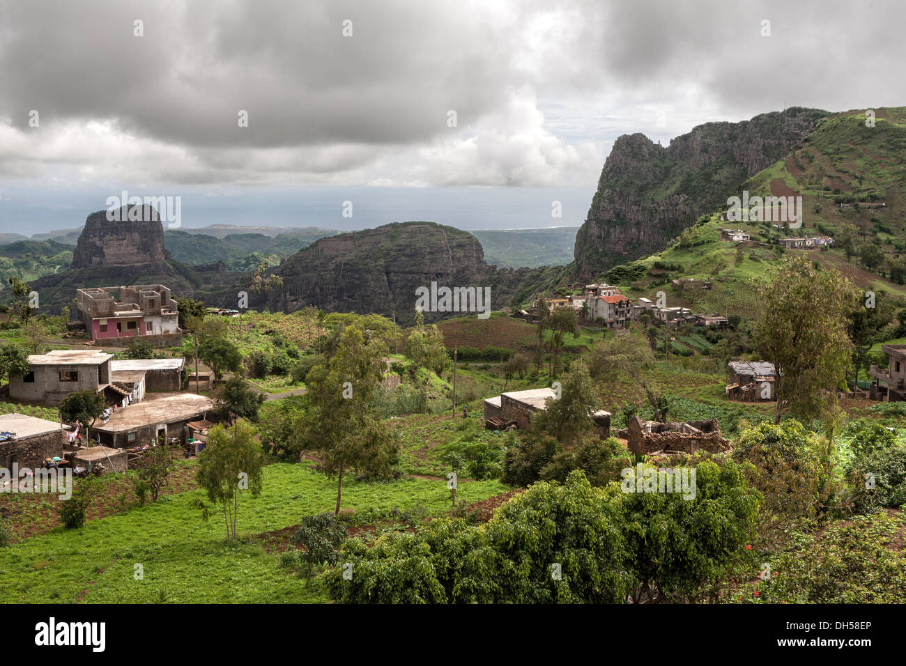 Rui Vaz village, Island of Santiago, Cape Verde Stock Photo - Alamy