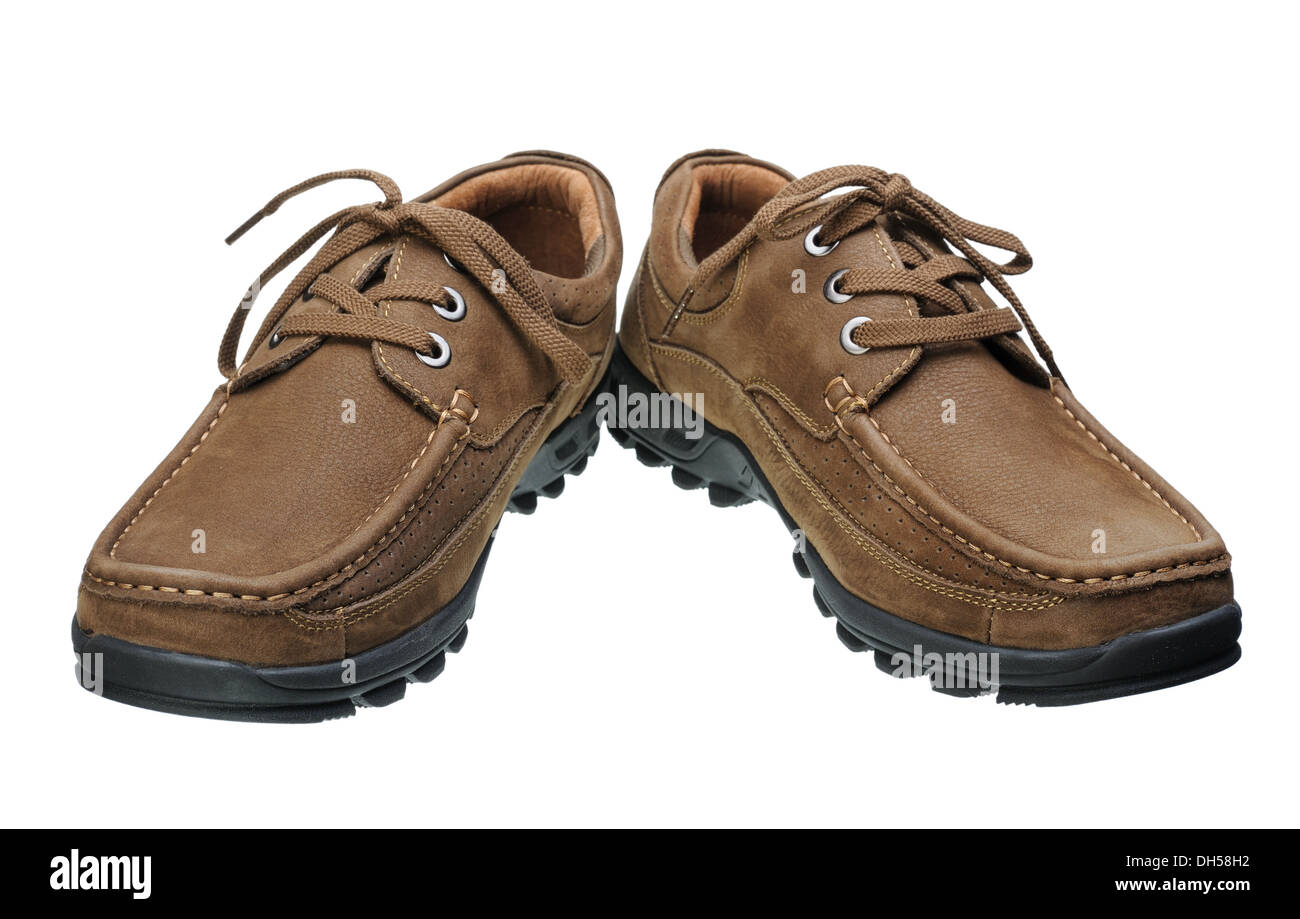 Brown men's shoes Stock Photo Alamy